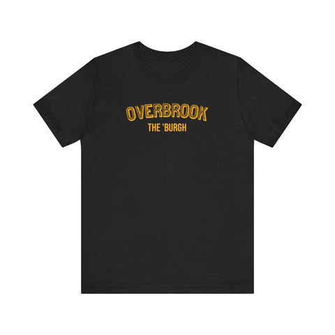 Overbrook - The Burgh Neighborhood Series - Unisex Jersey Short Sleeve Tee T-Shirt Printify Black S 