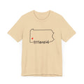 Love Pittsburgh Pennsylvania Short Sleeve T-Shirt  - Unisex bella+canvas 3001 T-Shirt Printify   