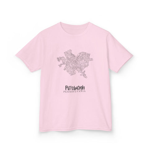 Pittsburgh Neighborhood Map - Tee Shirt Kids Graphic T-Shirt