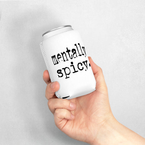 Mentally Spicy Funny Beverage Koozie, Novelty Party Gift