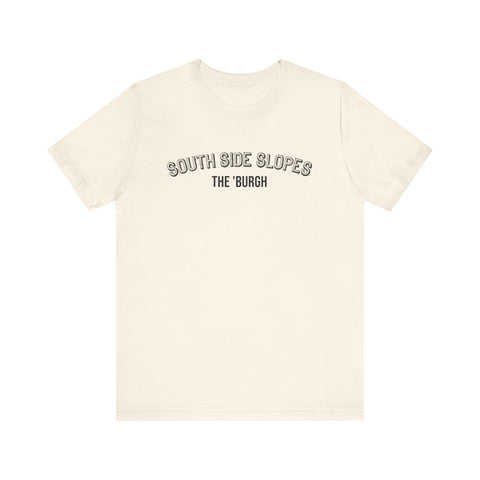 South Side Slopes - The Burgh Neighborhood Series - Unisex Jersey Short Sleeve Tee T-Shirt Printify Natural S 