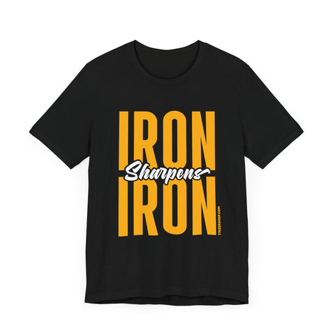 Iron Sharpens Iron - Tomlin Quote - Short Sleeve Tee T-Shirt Printify   