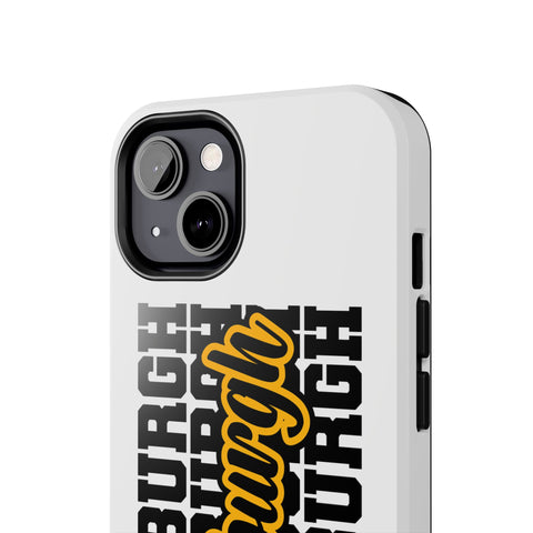 Pittsburgh Typography - iPhone Phone Case Mate Tough
