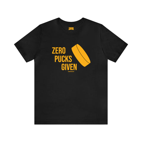 Zero Pucks Given - Short Sleeve Tee T-Shirt Printify Black S 