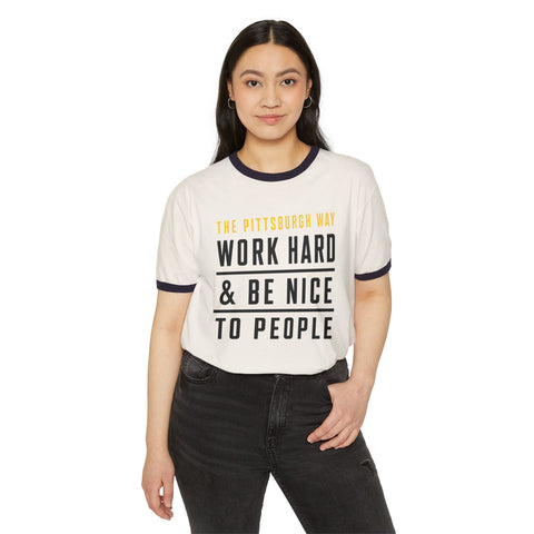 The Pittsburgh Way - Next Level Unisex Cotton Ringer T-Shirt