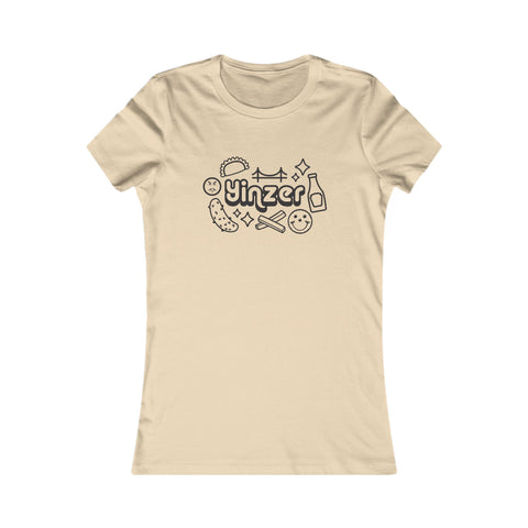 Yinzer Icon Doodles - Women's Favorite Tee