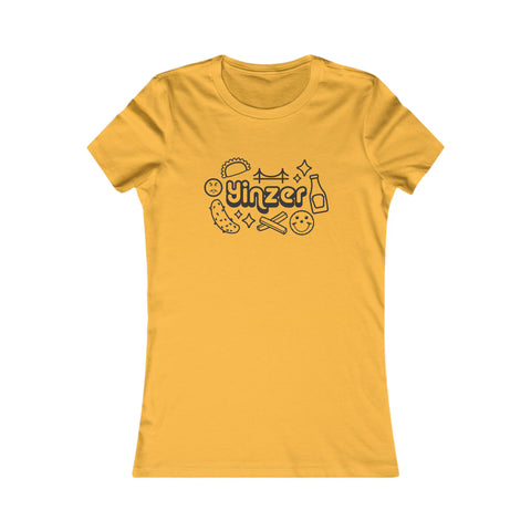 Yinzer Icon Doodles - Women's Favorite Tee