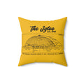 The Igloo - 1961 - Civic Arena - Retro Schematic - Spun Polyester Square Pillow Home Decor Printify 16" × 16"  