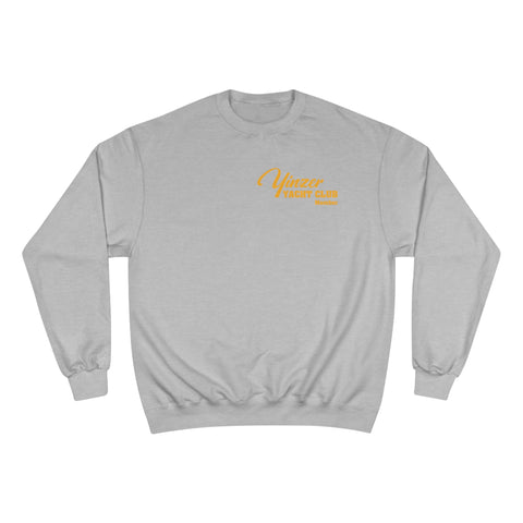 Yinzer Yacht Club - PRINT ON  BACK - Champion Sweatshirt Sweatshirt Printify Light Steel S 