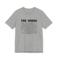 The 'Burgh Retro Map   - Short Sleeve Tee T-Shirt Printify   