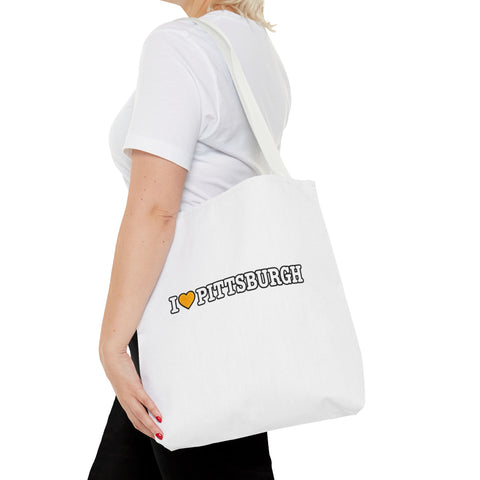 Pittsburgh Love Tote Bag — I  Pittsburgh Canvas Tote