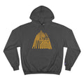 Pittsburgh Glass Building - Champion Hoodie Hoodie Printify Charcoal Heather S 