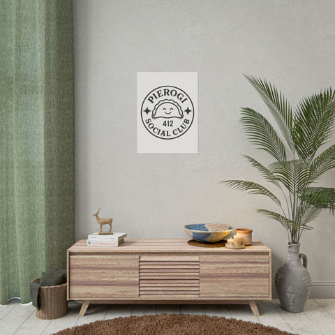 Rolled Poster - Pierogi Social Club Vintage City Art Print with Giclée Printing
