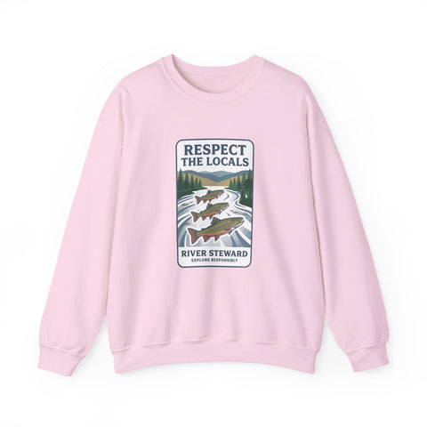 Respect the Locals River Steward Sweatshirt | Vintage National Park Wildlife