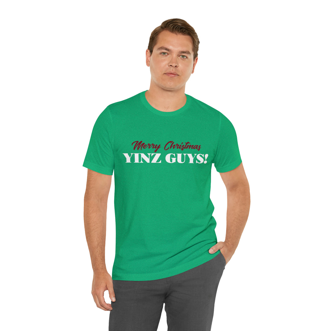 Merry Christmas Yinz Guys - Pittsburgh Christmas Shirt T-Shirt Printify   