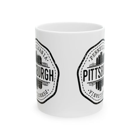 Pittsburgh Vintage Stamp -  Coffee Mugs (11oz, 15oz)