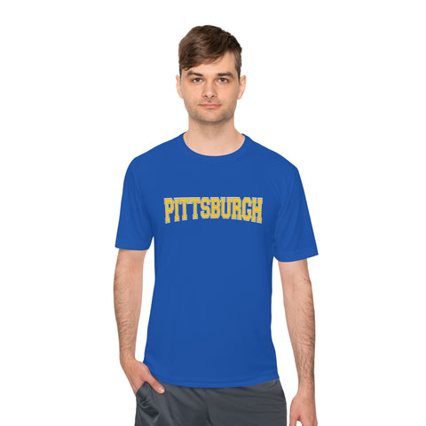 Pittsburgh Varsity Letters - Sport-Tek Unisex Moisture Wicking Tee