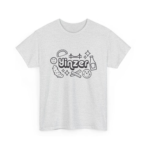 Yinzer Icon Doodles - Unisex Heavy Cotton Tee