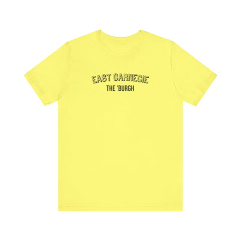 East Carnegie  - The Burgh Neighborhood Series - Unisex Jersey Short Sleeve Tee T-Shirt Printify Yellow S 