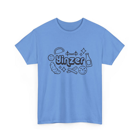 Yinzer Icon Doodles - Unisex Heavy Cotton Tee