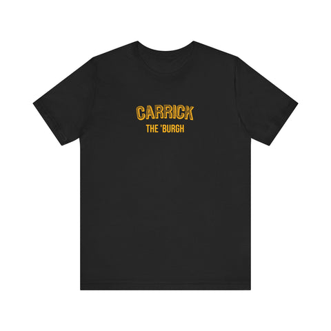 Carrick  - The Burgh Neighborhood Series - Unisex Jersey Short Sleeve Tee T-Shirt Printify Black S 