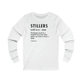 Pittsburghese Definition Series - Stillers -Long Sleeve Tee Long-sleeve Printify XS White 