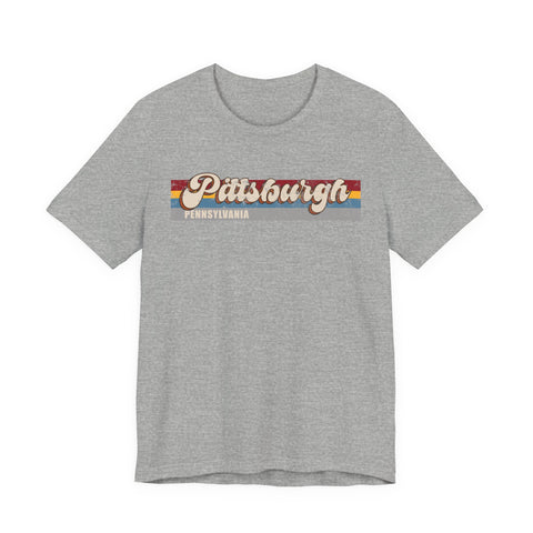 Pittsburgh PA Retro - Unisex Jersey Short Sleeve Tee