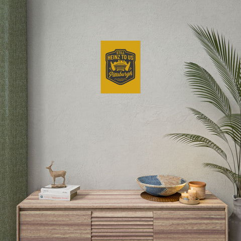 Rolled Art Poster – Pittsburgh Vintage Football Stadium Print with Giclée Color