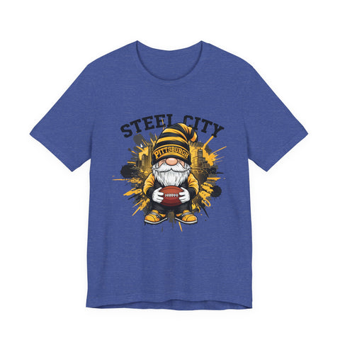 Steel City Gnome - Unisex Jersey Short Sleeve Tee