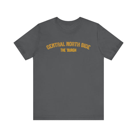 Central North Side  - The Burgh Neighborhood Series - Unisex Jersey Short Sleeve Tee T-Shirt Printify Asphalt S 