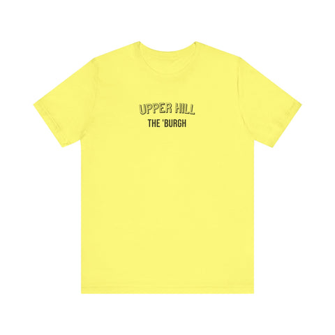 Upper Hill - The Burgh Neighborhood Series - Unisex Jersey Short Sleeve Tee T-Shirt Printify Yellow S