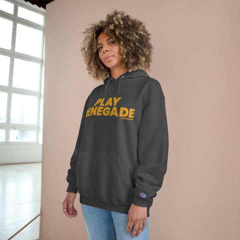 Play Renegade - Champion Hoodie Hoodie Printify   