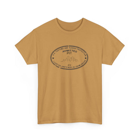 Pittsburgh Border Stamp - Unisex Heavy Cotton Tee