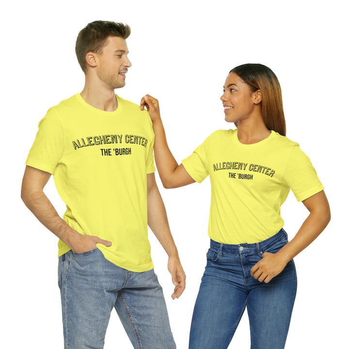 Allegheny Center - The Burgh Neighborhood Series - Unisex Jersey Short Sleeve Tee T-Shirt Printify   