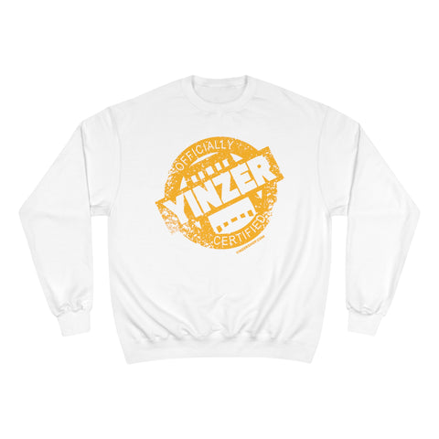 Certified Yinzer - Champion Crewneck Sweatshirt Sweatshirt Printify White S 