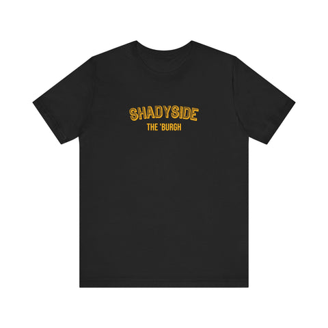 Shadyside - The Burgh Neighborhood Series - Unisex Jersey Short Sleeve Tee T-Shirt Printify Black S 