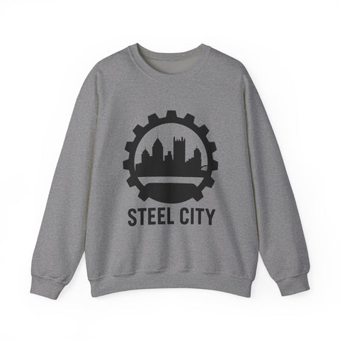 Steel City Gear Skyline - Heavy Blend™ Crewneck Sweatshirt