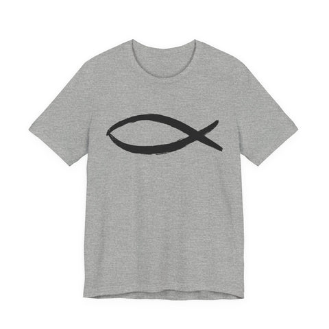 Christianity Fish Symbol - Unisex Jersey Short Sleeve Tee