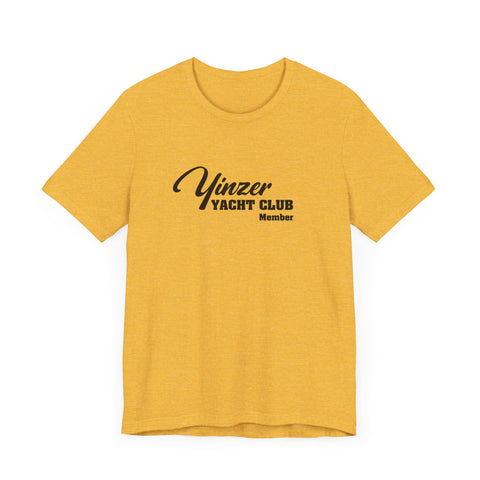 Yinzer Yacht Club Member - Short Sleeve Tee T-Shirt Printify Heather Yellow Gold S