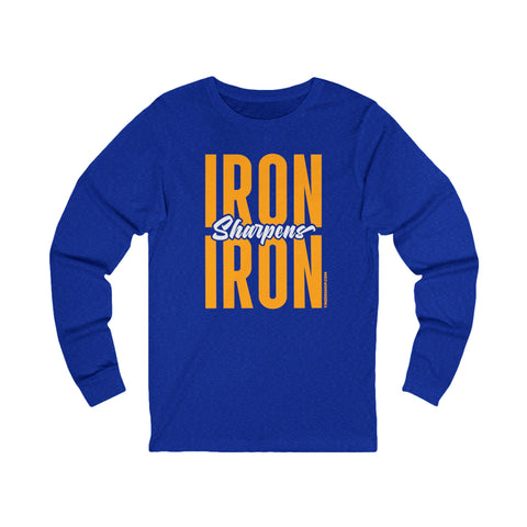 Iron Sharpens Iron Proverbs 27:17 - Frequent Tomlin Quote - Long Sleeve Tee Long-sleeve Printify