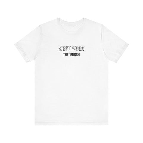 West Wood - The Burgh Neighborhood Series - Unisex Jersey Short Sleeve Tee T-Shirt Printify White S 