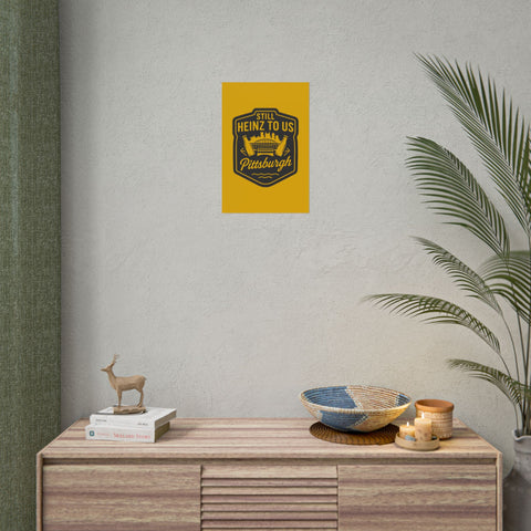 Rolled Art Poster – Pittsburgh Vintage Football Stadium Print with Giclée Color