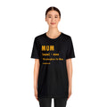 Pittsburghese Definition Series - Mum - Short Sleeve Tee T-Shirt Printify   