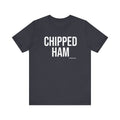 Pittsburgh CHIPPED HAM T-Shirt - SHORT SLEEVE TEE T-Shirt Printify Heather Navy S 