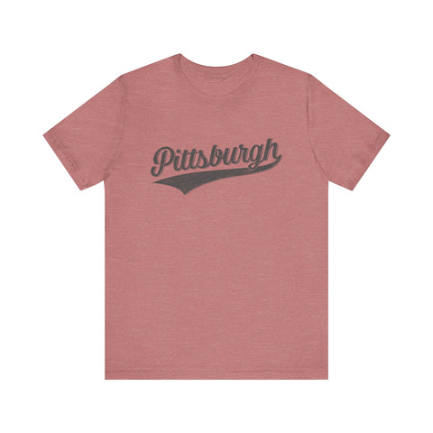 Pittsburgh Varsity Retro - Bella+Canvas 3001 T-Shirt