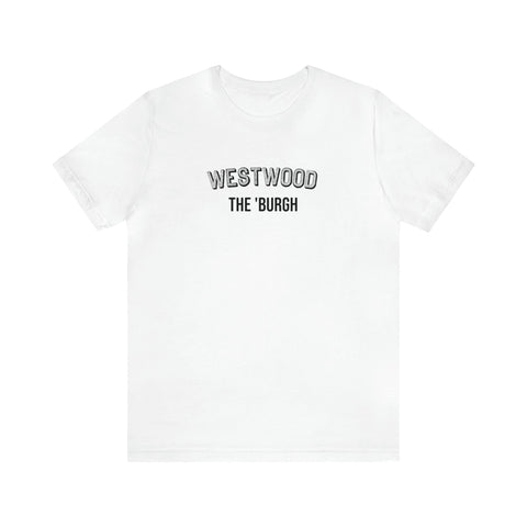 West Wood - The Burgh Neighborhood Series - Unisex Jersey Short Sleeve Tee T-Shirt Printify White S 