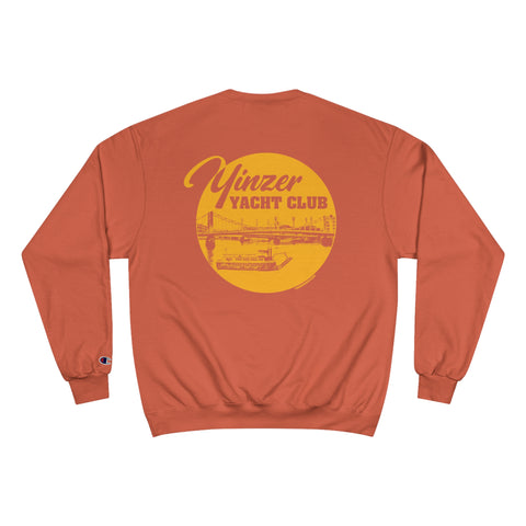 Yinzer Yacht Club - PRINT ON  BACK - Champion Sweatshirt Sweatshirt Printify   