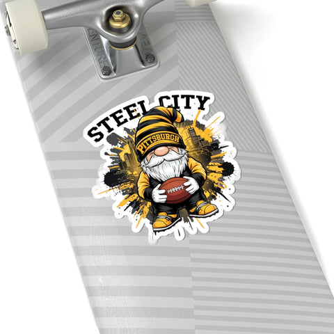Steel City Gnome -  Kiss-Cut Stickers