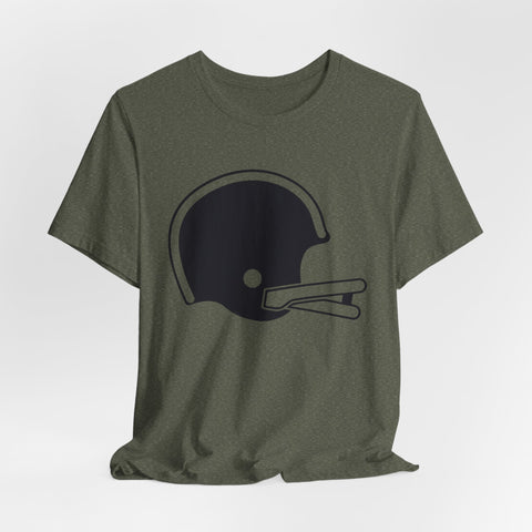 Classic Retro Football Helmet - Unisex Jersey Short Sleeve Tee