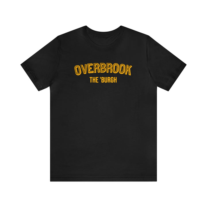 Overbrook - The Burgh Neighborhood Series - Unisex Jersey Short Sleeve Tee T-Shirt Printify Black M 